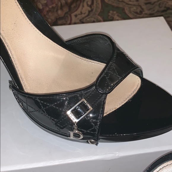 CHRISTIAN DIOR Black High Heel Sandal - Picture 3 of 8